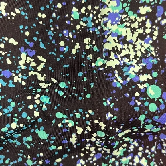 Women’s‎ Title Nine splatter bikini 2 piece swimsuit black blue green L large - Picture 8 of 11